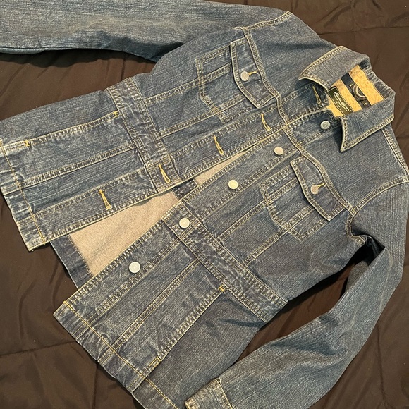 Gently Used Eddie Bauer Denim Jacket (Sz Small Womens) - Picture 2 of 5